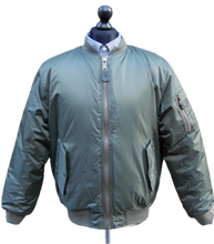 Load image into Gallery viewer, Olive Relco/Miltech MA1 Flight Bomber Jacket