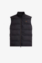 Load image into Gallery viewer, Fred Perry Black Insulated Gilet
