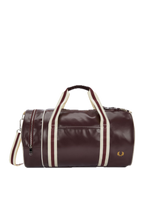 Load image into Gallery viewer, Fred Perry Oxblood & Ecru Barrel Bag