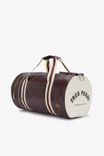 Load image into Gallery viewer, Fred Perry Oxblood & Ecru Barrel Bag