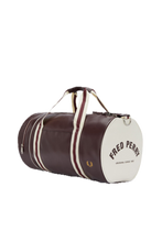Load image into Gallery viewer, Fred Perry Oxblood & Ecru Barrel Bag