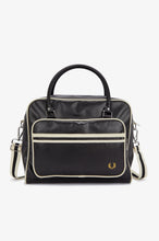 Load image into Gallery viewer, Fred Perry Black & White Holdall Bag