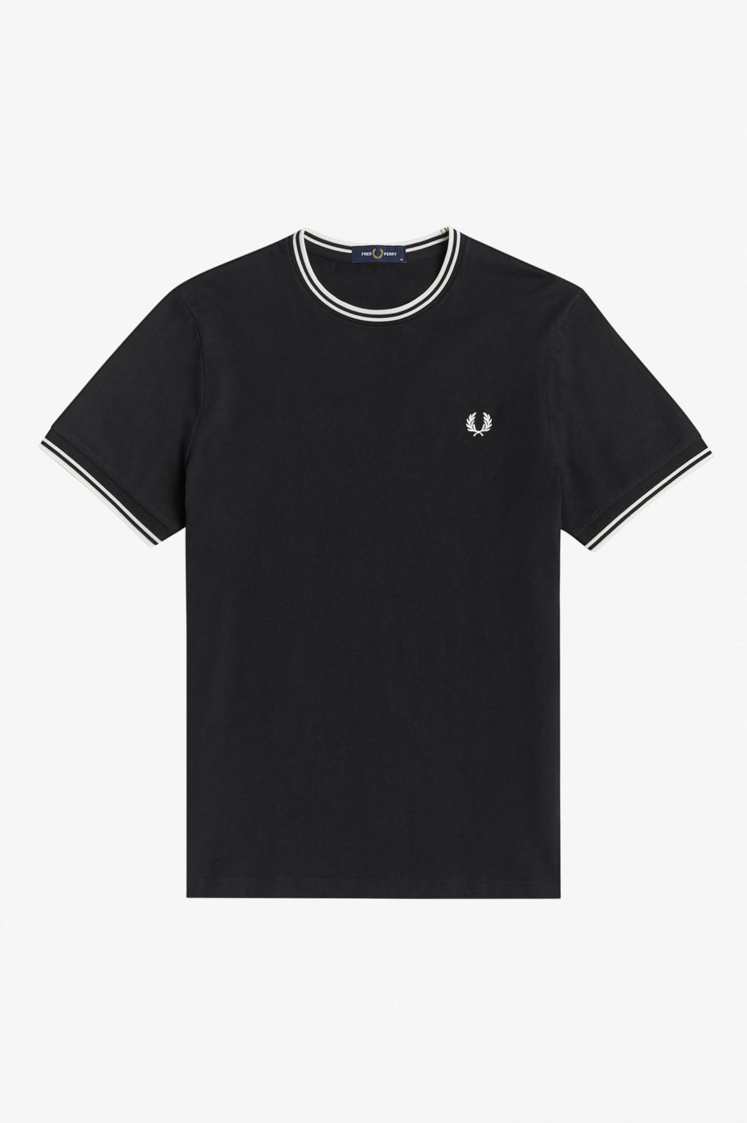 Fred Perry Black Twin Tipped Ringer T-Shirt