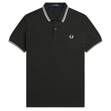 Load image into Gallery viewer, Fred Perry Night Green Polo with Twin Tipping