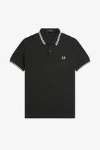 Load image into Gallery viewer, Fred Perry Night Green Polo with Twin Tipping