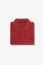 Load image into Gallery viewer, Fred Perry Blood Red with Dark Navy Crest detailing