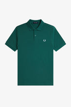 Load image into Gallery viewer, Fred perry Sport Green Polo with Blue Crest Detailing