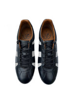 Load image into Gallery viewer, Delicious Junction Black & White Chad Leather Trainer