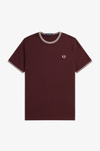 Load image into Gallery viewer, Fred Perry Oxblood Twin Tipped Ringer T-Shirt
