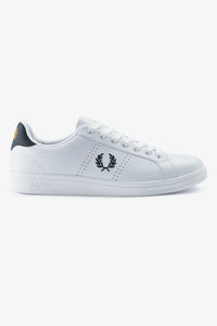 Fred Perry Classic White Trainer with Navy Detail