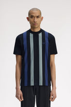 Load image into Gallery viewer, Fred Perry Vertical Stripe Black
