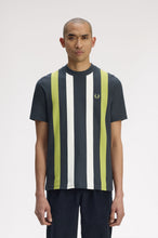 Load image into Gallery viewer, Fred Perry Vertical Stripe Top Anchor Grey
