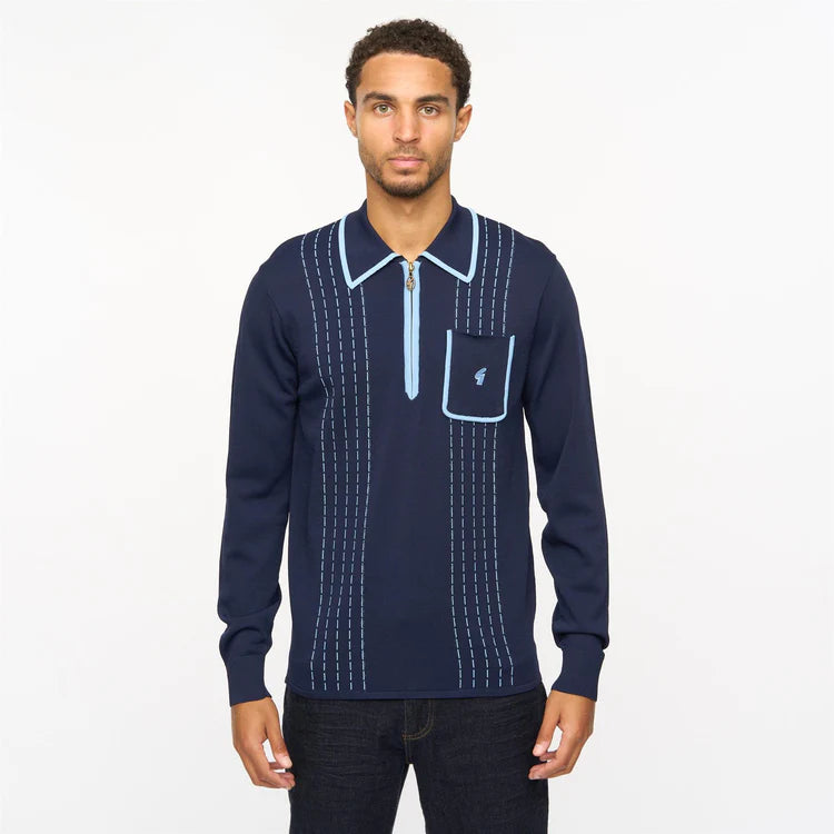 Gabicci Navy Darron with sky blue detail