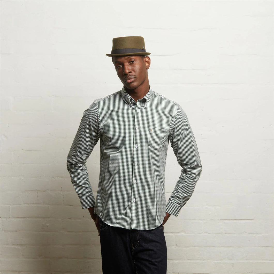 Gabicci Green Gingham Shirt