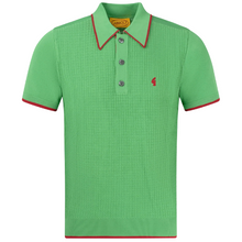 Load image into Gallery viewer, Gabicci Green Malcolm Short Sleeve Knit with Red Sinlge Tip.  (Free postage, Ireland Only)
