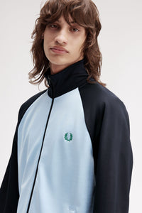 Fred Perry Contrast Navy and Sky Blue Track Jacket