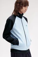 Load image into Gallery viewer, Fred Perry Contrast Navy and Sky Blue Track Jacket
