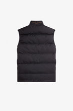 Load image into Gallery viewer, Fred Perry Black Insulated Gilet
