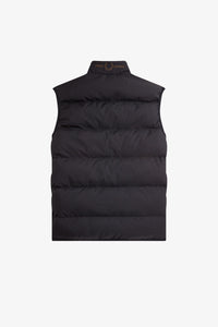 Fred Perry Black Insulated Gilet