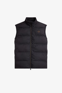 Fred Perry Black Insulated Gilet