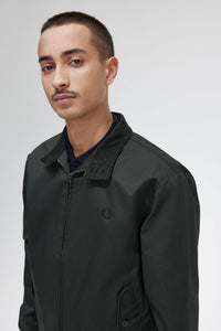 Fred Perry Forest Green Waxed Harrington Jacket