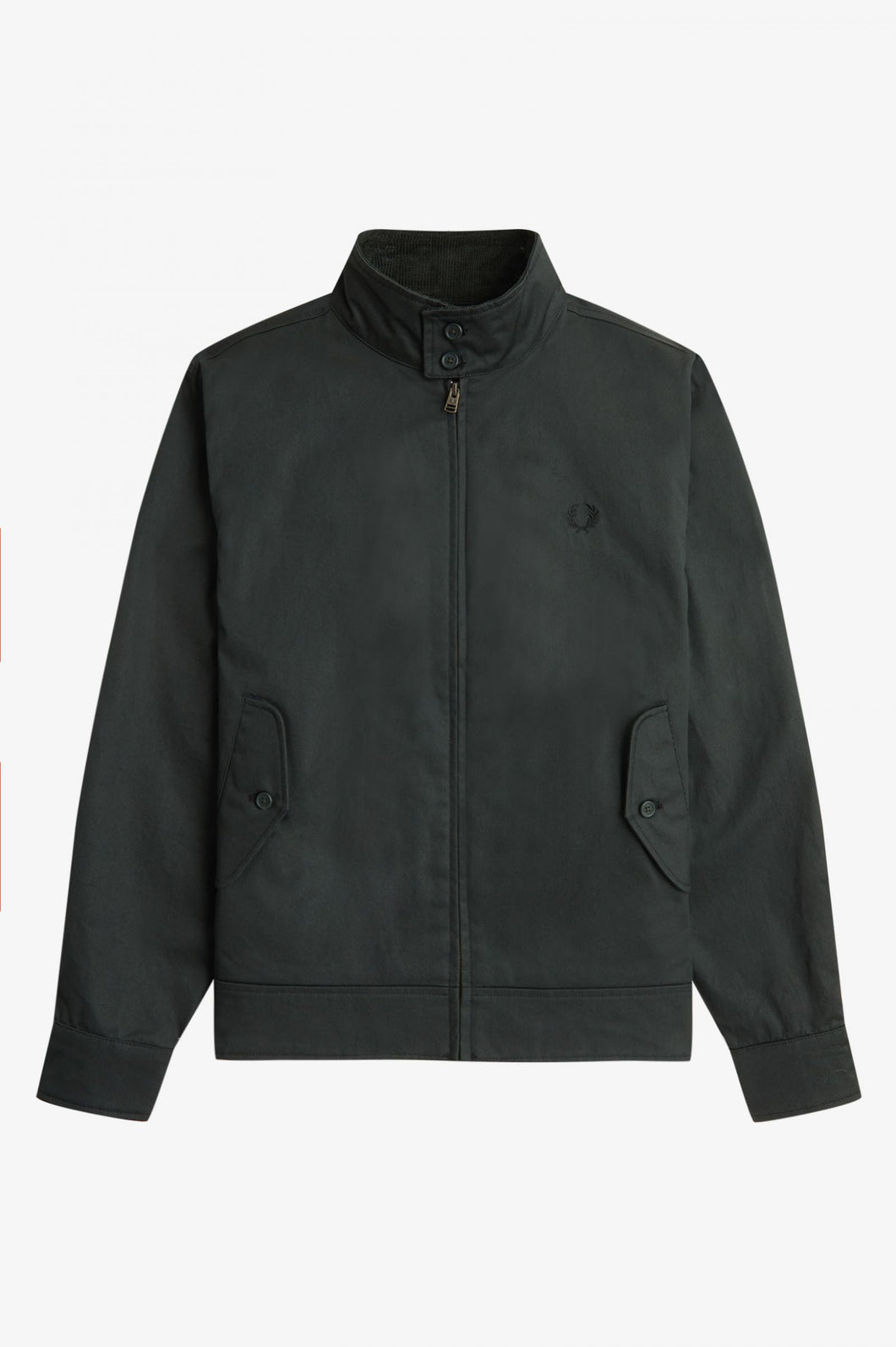 Fred Perry Forest Green Waxed Harrington Jacket