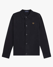 Load image into Gallery viewer, Fred Perry Black Knitted Overshirt
