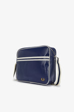 Load image into Gallery viewer, Fred Perry Carbon Blue &amp; White Classic Shoulder Bag
