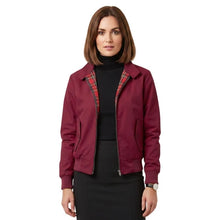 Load image into Gallery viewer, Ladies Wine Harrington
