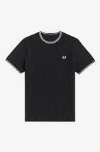 Load image into Gallery viewer, Fred Perry Black &amp; White Twin Tipped Ringer T-Shirt
