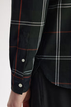 Load image into Gallery viewer, Fred Perry Night  Green Check Long Sleeve Shirt
