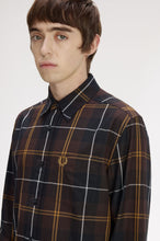 Load image into Gallery viewer, Fred Perry Rich Brown Twill Tartan Shirt
