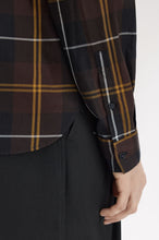 Load image into Gallery viewer, Fred Perry Rich Brown Twill Tartan Shirt
