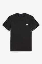 Load image into Gallery viewer, Fred perry Black Ringer t-shirt
