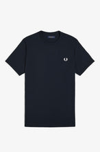 Load image into Gallery viewer, Fred Perry Navy Ringer T Shirt
