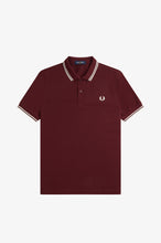 Load image into Gallery viewer, Fred Perry Oxblood Polo with Ecru Twin Tipping
