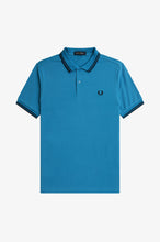 Load image into Gallery viewer, Fred Perry Ocean Polo with Navy Tipping
