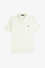 Load image into Gallery viewer, Fred Perry Polo Shirt in Ecru with Emerald Green Laurel detailing
