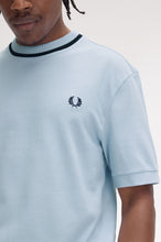 Load image into Gallery viewer, Fred Perry Crew Neck Piqué T-Shirt in Light Smoke

