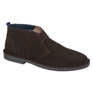 Roamer Dark Brown Suede Desert Boots