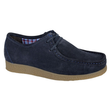 Load image into Gallery viewer, Roamer Navy Trapper Moccasin

