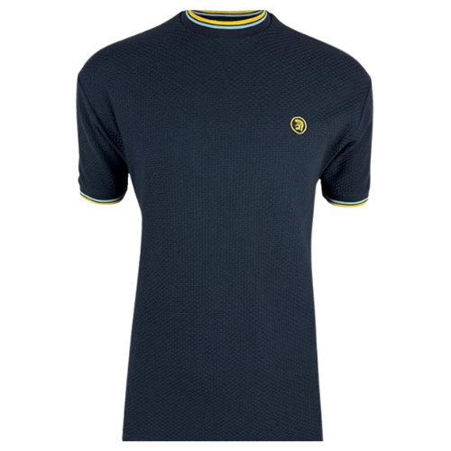 TROJAN Navy Twin Tipped Textured Crew