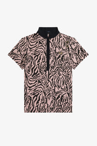 Amy Winehouse Zebra Print Polo Shirt