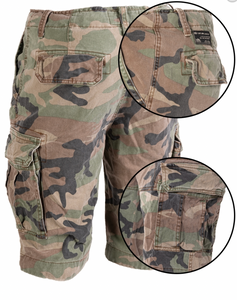Vintage Wash Cammo Shorts