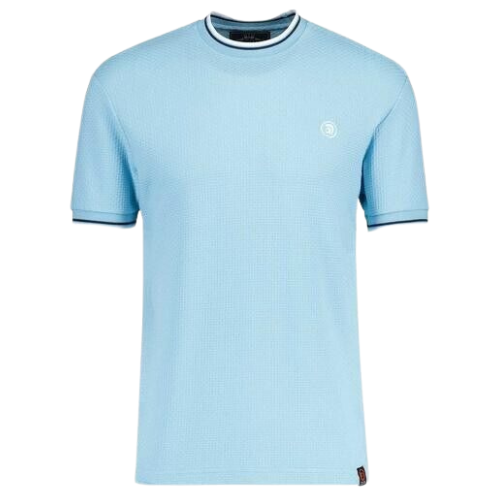 TROJAN Sky Blue Twin Tipped Textured Crew