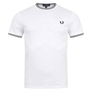 Fred Perry White with Black Twin Tipped Ringer T-Shirt