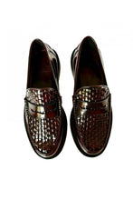 Load image into Gallery viewer, Delicious Junction Oxblood Brummel Basket Weave Loafers
