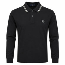 Load image into Gallery viewer, Fred Perry Long Sleeve Navy / Ecru / Silverblue
