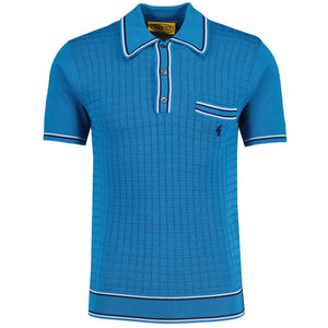 Gabicci Aqua Blue Dario Short Sleeve Knit.  (Free postage, Ireland Only)
