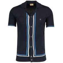 Load image into Gallery viewer, Gabicci Sky Blue Ross Button Thru Short Sleeve Knit.  (Free postage, Ireland Only)
